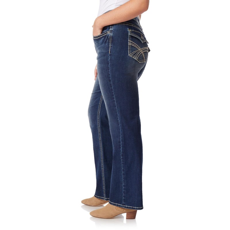WallFlower Women's Size InstaStretch Luscious Curvy Bootcut Jeans, Heidi, 18 Plus - Image 2
